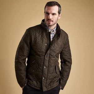 NWT - Men’s Barbour Powell Quilted Jacket - Small - Olive